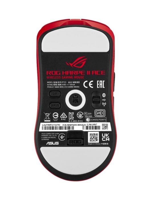 Asus ROG Harpe II Ace Gaming Wireless Bluetooth Mouse Red