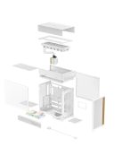 DeepCool CL6600 Tempered Glass White