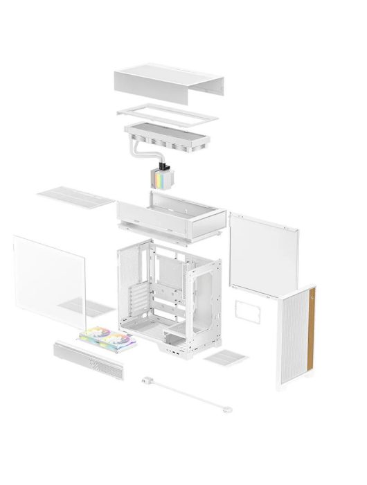 DeepCool CL6600 Tempered Glass White