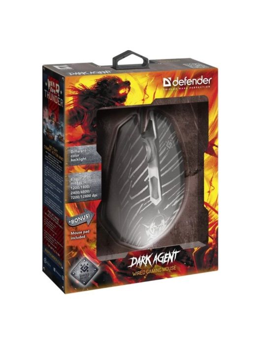 Defender Dark Agent GM-590L Gaming Mouse Black