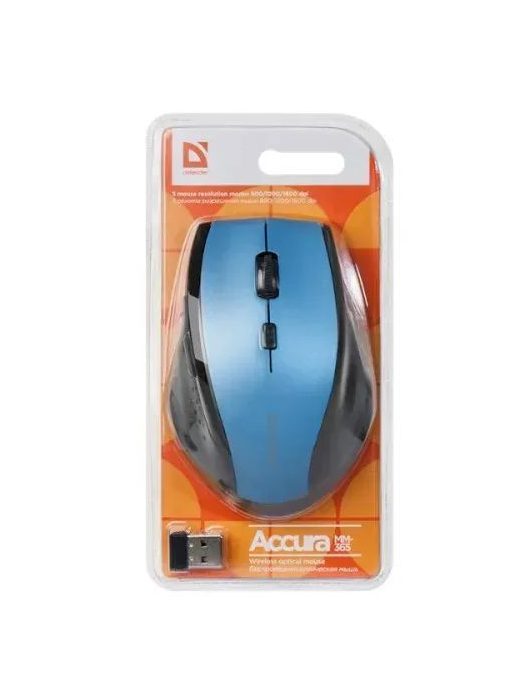 Defender MM-365 Wireless Mouse Black/Blue