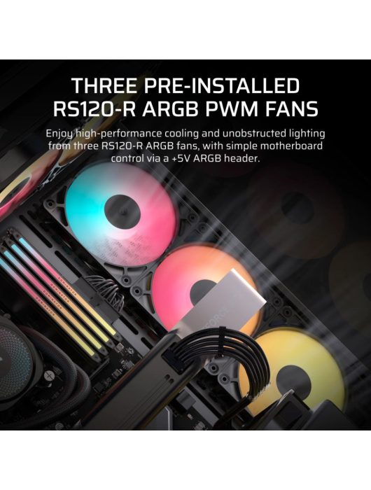 Corsair 3500X RS-R ARGB Tempered Glass Black