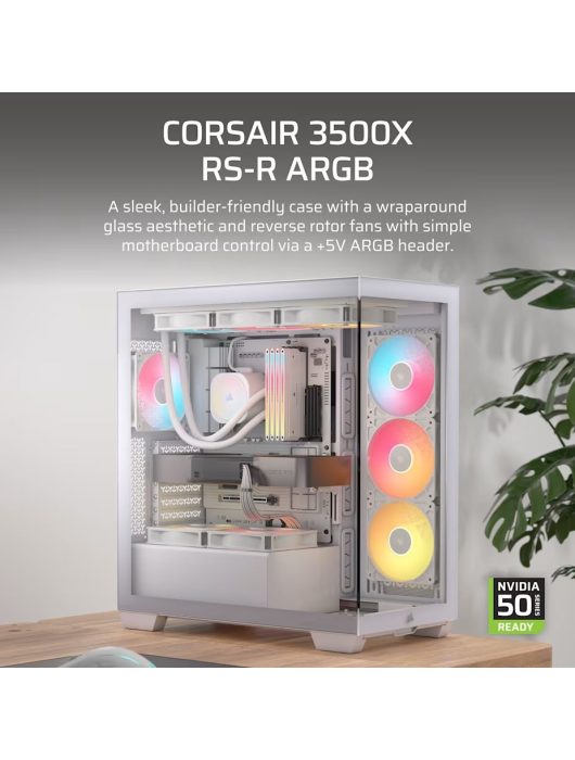 Corsair 3500X RS-R ARGB Tempered Glass White