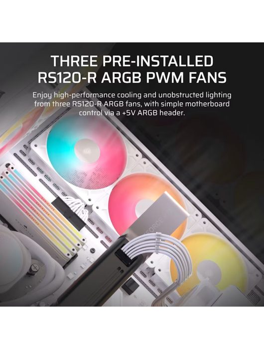 Corsair 3500X RS-R ARGB Tempered Glass White