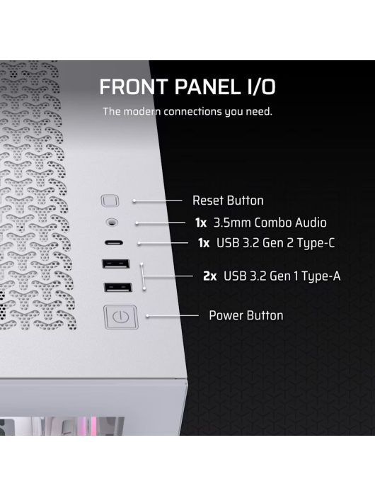 Corsair 3500X RS-R ARGB Tempered Glass White
