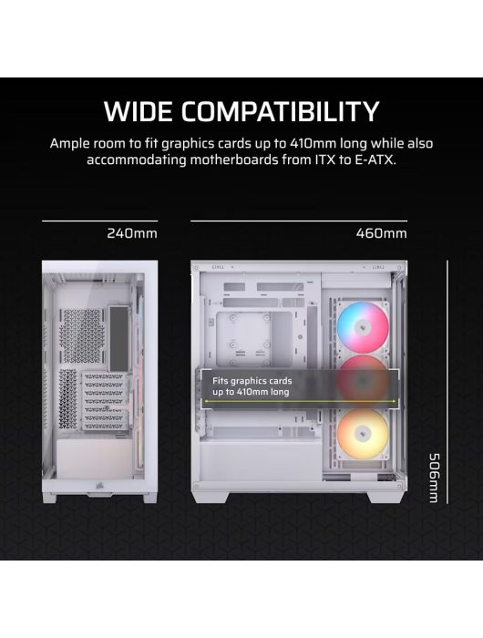 Corsair 3500X RS-R ARGB Tempered Glass White