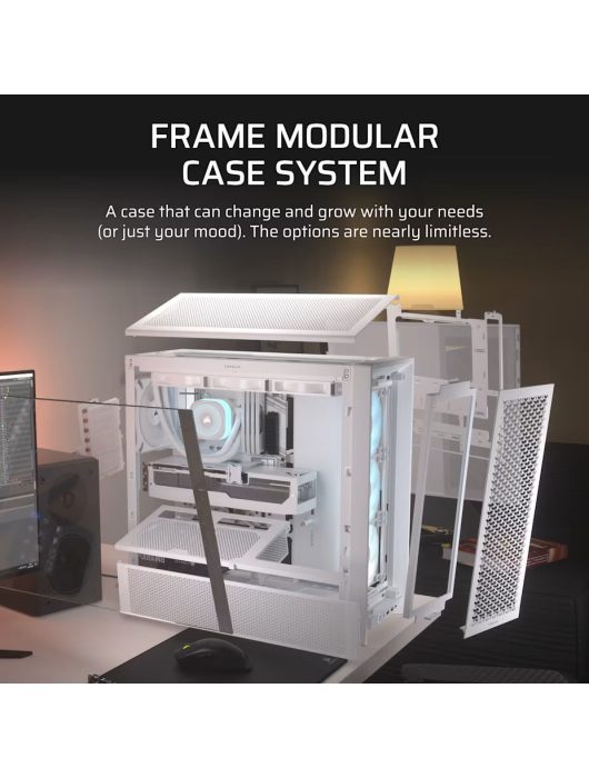 Corsair Frame 4000D RS ARGB Tempered Glass White