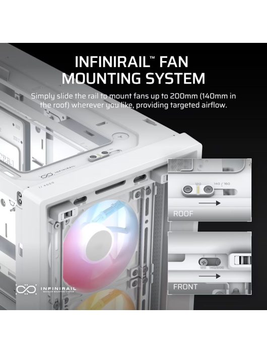 Corsair Frame 4000D RS ARGB Tempered Glass White