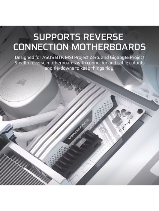 Corsair Frame 4000D RS ARGB Tempered Glass White