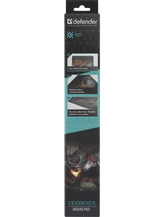 Defender Cerberus XXL Gaming Egérpad Black
