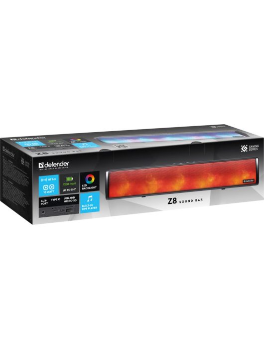 Defender Z8 RGB Bluetooth SoundBar Black