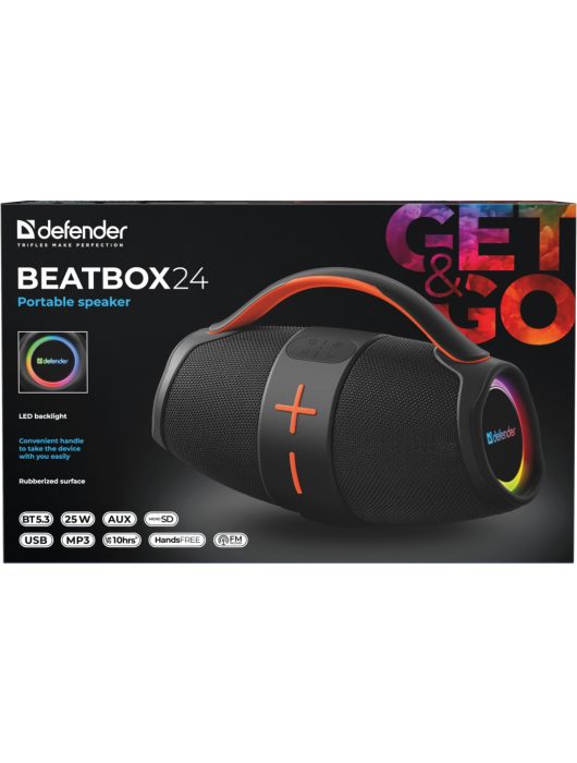 Defender Beatbox 24 Bluetooth Portable Speaker Black