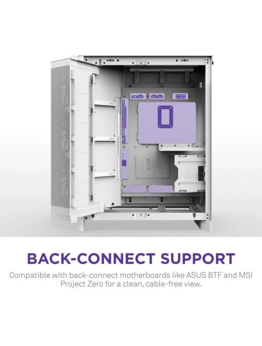 NZXT H9 Flow RGB Tempered Glass White