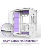 NZXT H9 Flow RGB Tempered Glass White