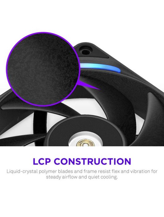 NZXT F120X 120mm Performance RGB Fan Black