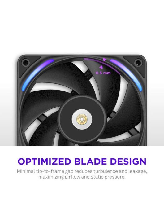 NZXT F120X 120mm Performance RGB Fan Black