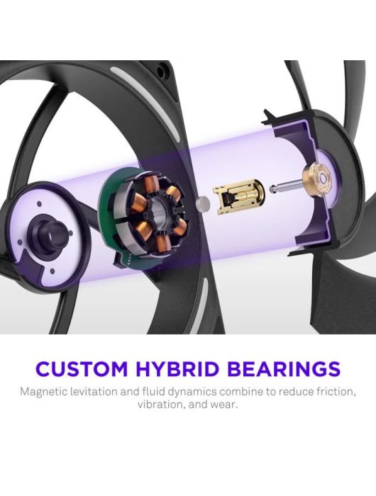 NZXT F120X 120mm Performance RGB Fan Black