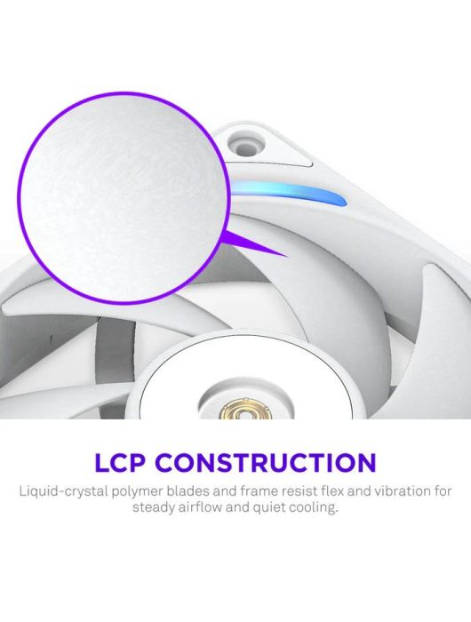 NZXT F120X 120mm Performance RGB Fan White