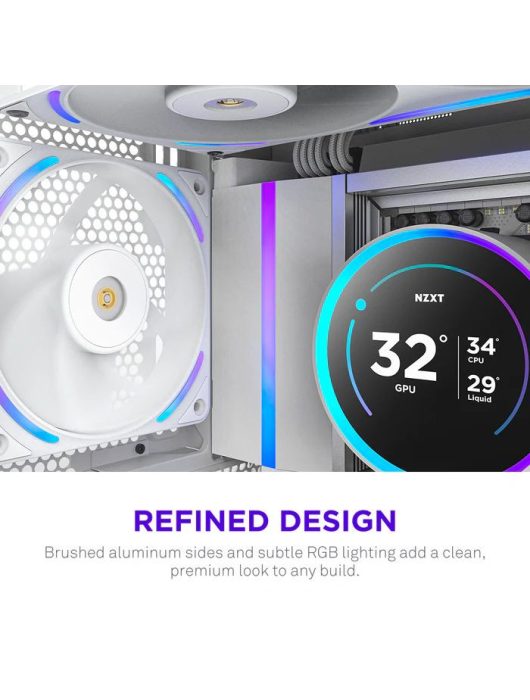 NZXT F120X 120mm Performance RGB Fan White