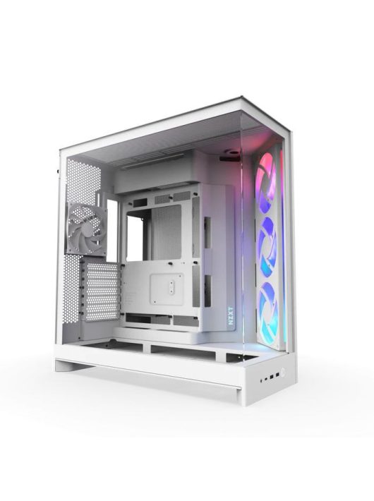 NZXT H9 Flow RGB (2025) Tempered Glass White