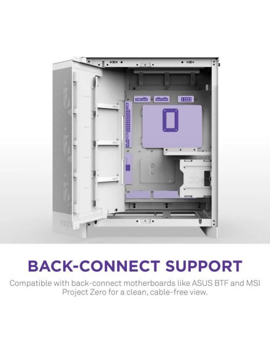 NZXT H9 Flow RGB (2025) Tempered Glass White