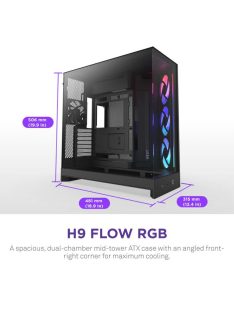 NZXT H9 Flow RGB (2025) Tempered Glass Black