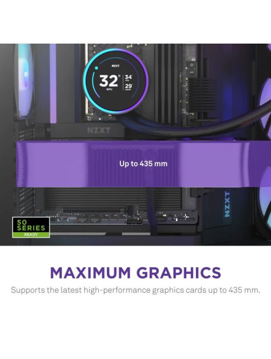NZXT H9 Flow RGB (2025) Tempered Glass Black