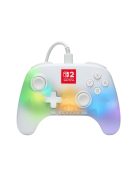 PowerA Advantage Wired Controller for Nintendo Switch 2 Gamepad Lumectra White
