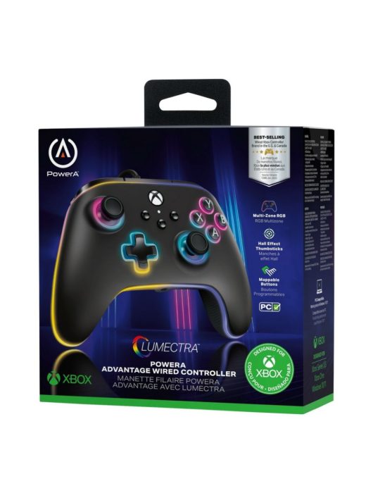 PowerA Advantage Wired Controller for Xbox Series X|S Gamepad Lumectra Black