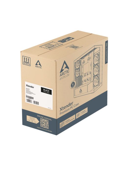 Arctic Xtender Clear Tempered Glass Black