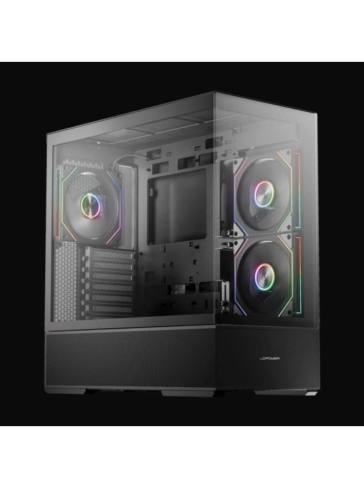 LC Power Gaming 812B Onyx Vision Tempered Glass Black