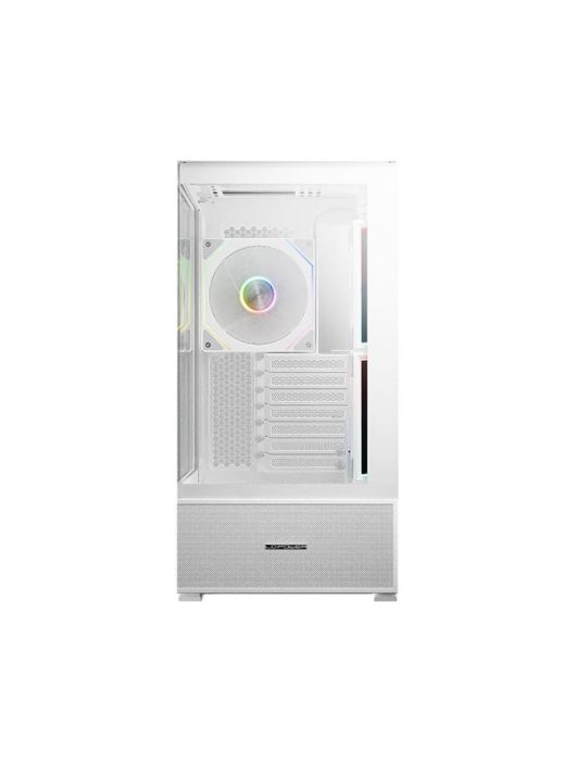 LC Power Gaming 812W Quartz Vision Tempered Glass White