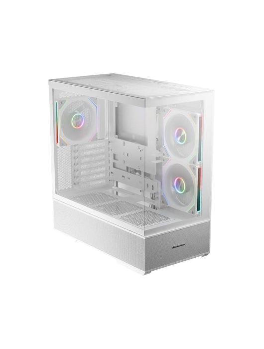 LC Power Gaming 812W Quartz Vision Tempered Glass White