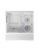 LC Power Gaming 812W Quartz Vision Tempered Glass White