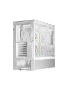 LC Power Gaming 812W Quartz Vision Tempered Glass White