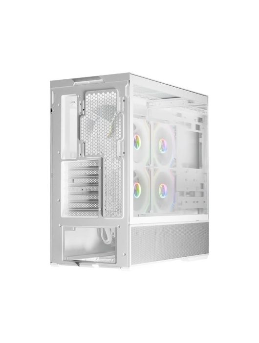 LC Power Gaming 812W Quartz Vision Tempered Glass White