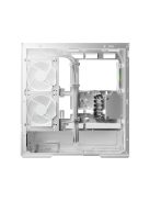 LC Power Gaming 812W Quartz Vision Tempered Glass White
