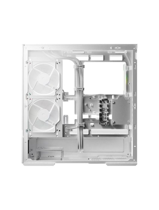LC Power Gaming 812W Quartz Vision Tempered Glass White