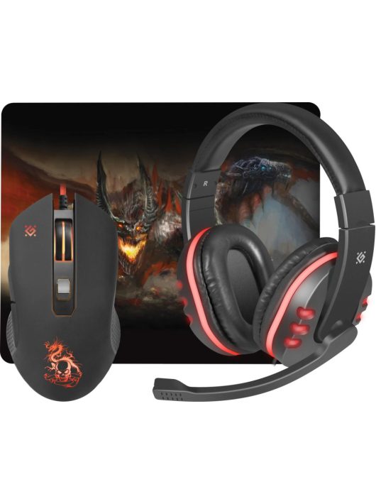Defender Devourer MHP 006 Gaming Mouse Kit Black/Red