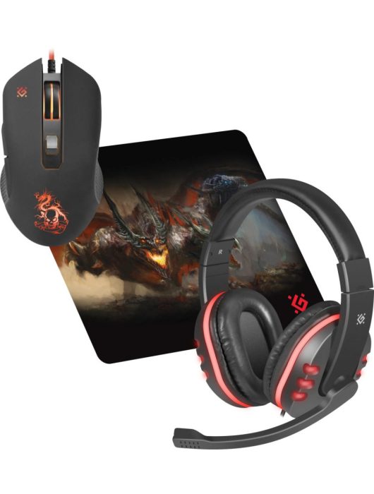 Defender Devourer MHP 006 Gaming Mouse Kit Black/Red