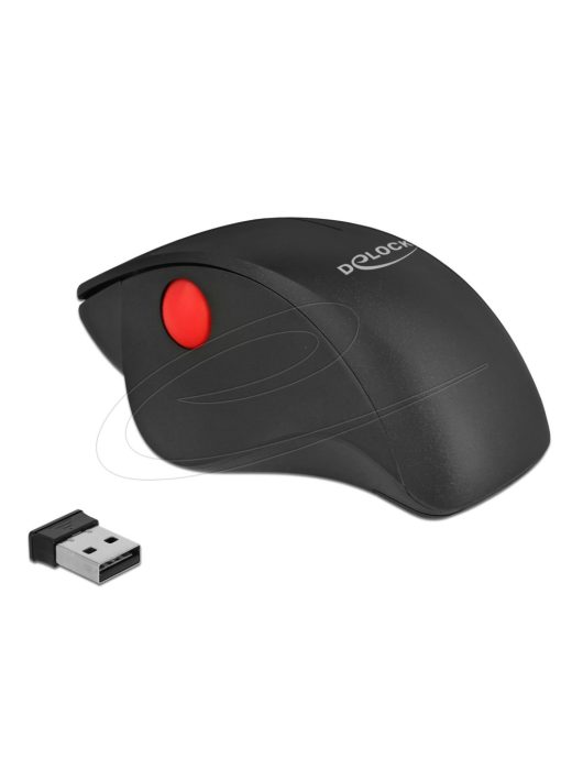 DeLock Ergonomic Wireless Vertical Mouse Black
