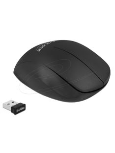 DeLock Ergonomic Wireless Vertical Mouse Black