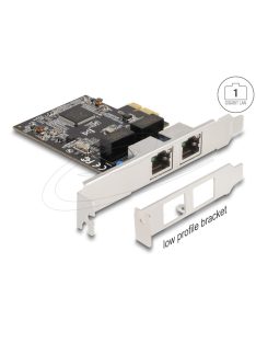 DeLock PCI Express Network Card Gigabit LAN 2xRJ45