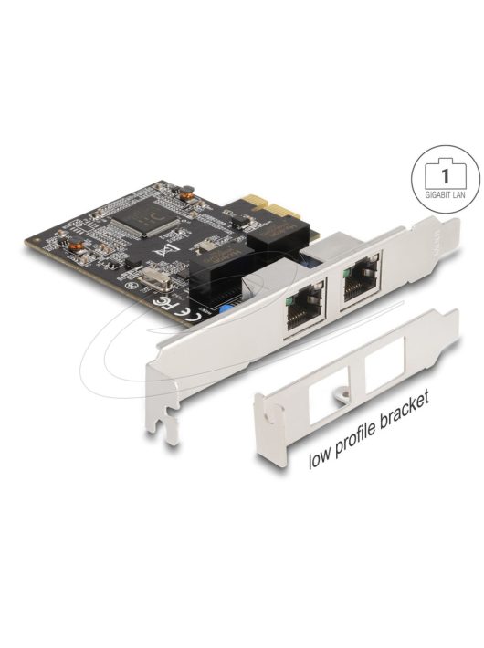 DeLock PCI Express Network Card Gigabit LAN 2xRJ45