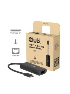 Club3D USB‑C to RJ45 10G Ethernet Black