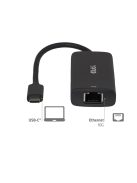 Club3D USB‑C to RJ45 10G Ethernet Black