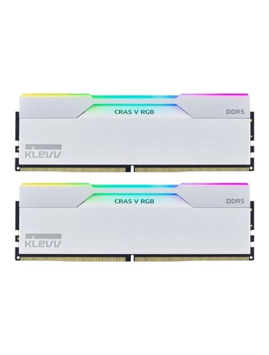 Klevv 64GB DDR5 6000MHz Kit(2x32GB) Cras V RGB Brilliant White