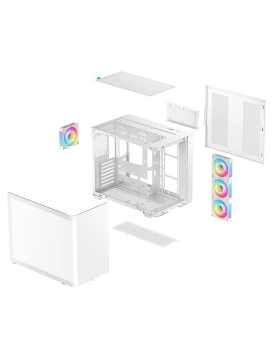 DeepCool CG530U 4F Tempered Glass White