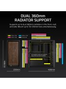 Corsair 4000D RS Tempered Glass Black/Walnut