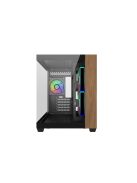 Cooler Master Elite 481 Wood Tempered Glass Black